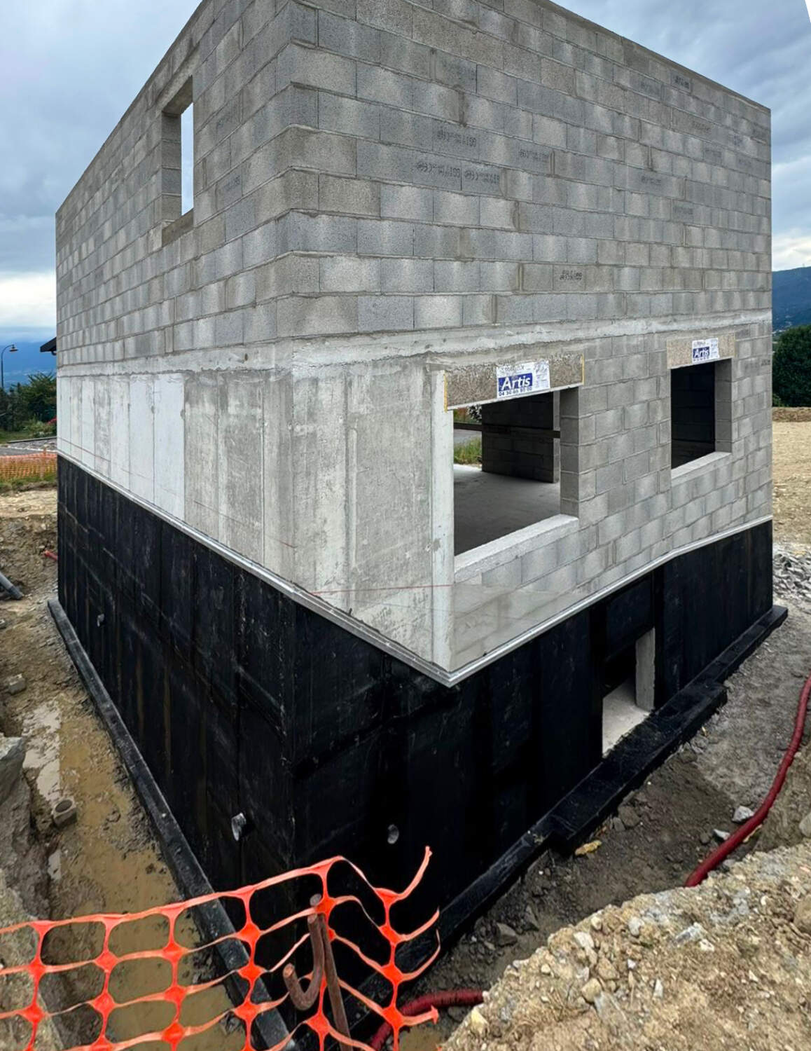 Travaux d'étanchéité sur parois enterrés