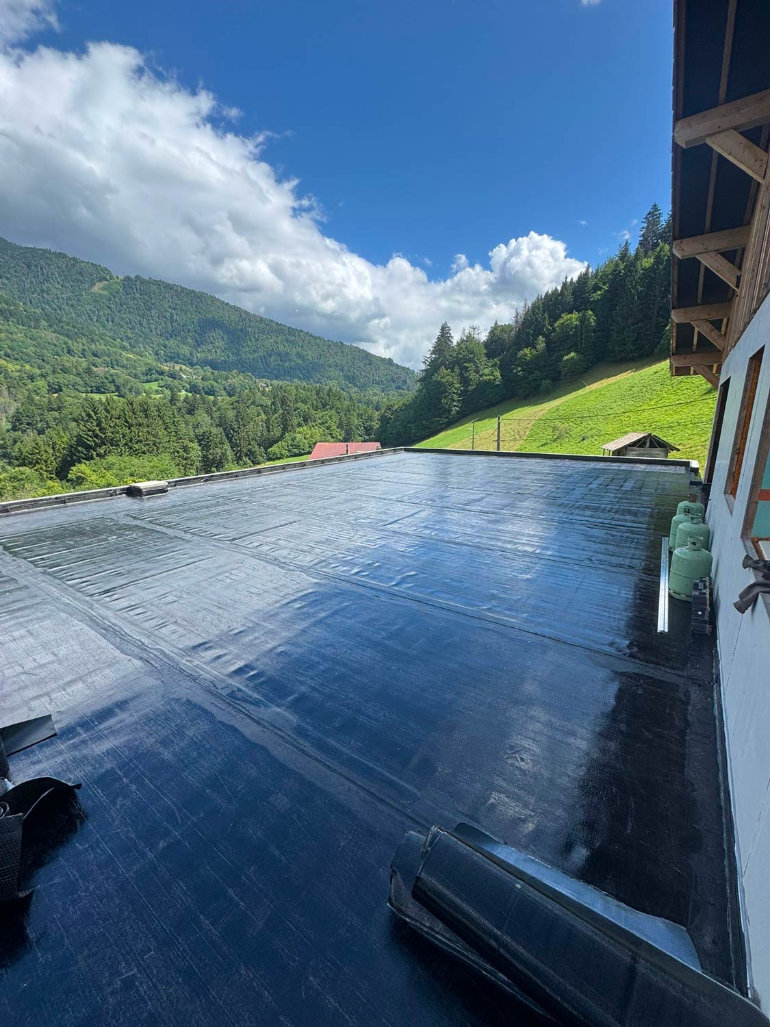 Travaux d'étanchéité sur toit-terrasse