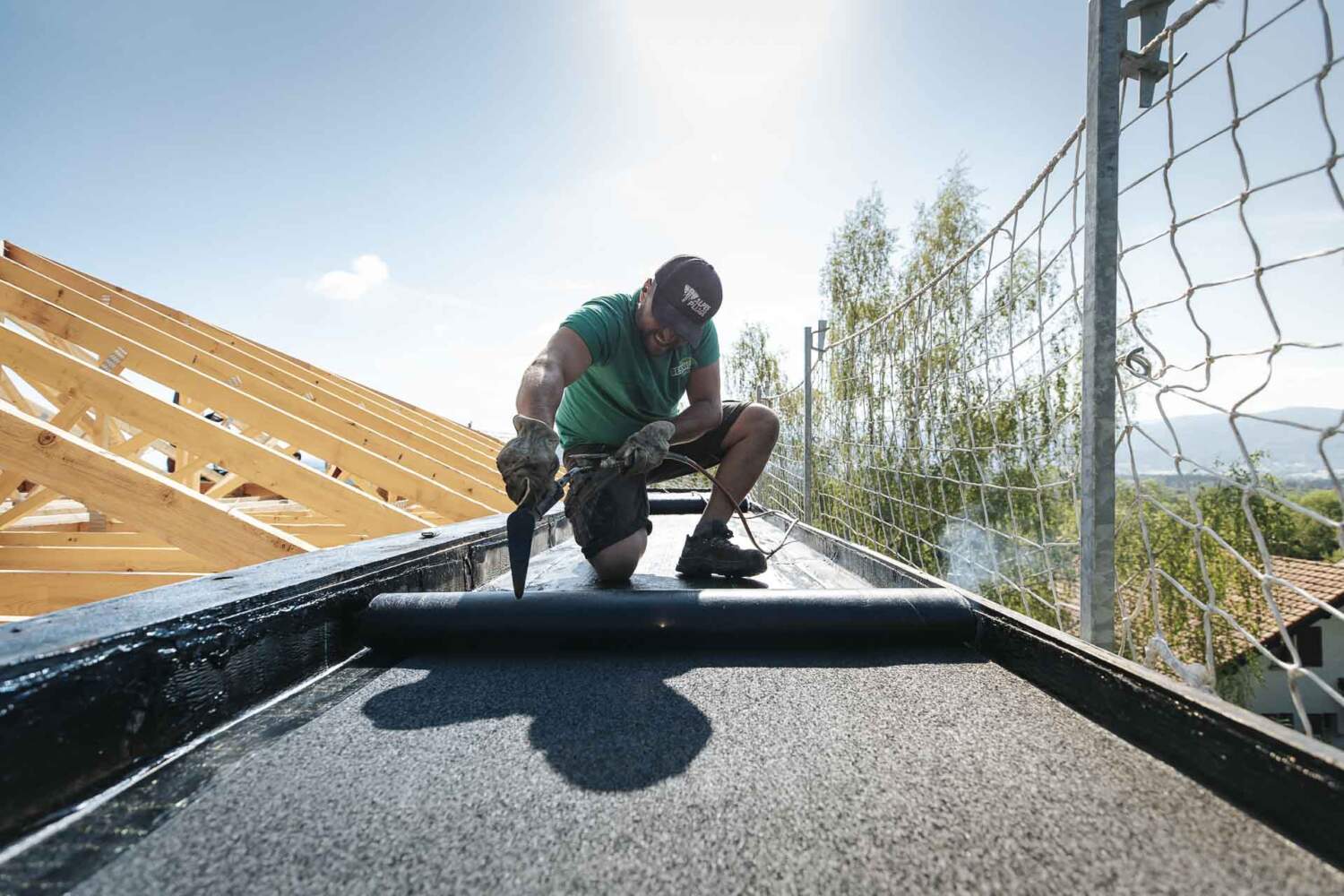 Travaux d'étanchéité sur toiture en Haute-Savoie